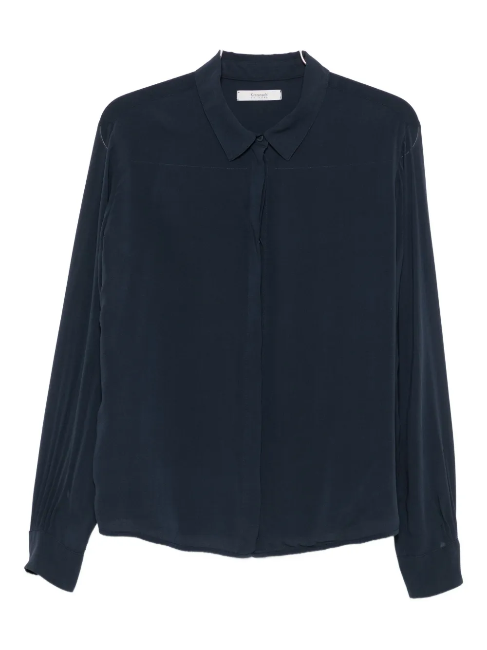 Kristensen Du Nord Long-sleeve Blouse In Blue
