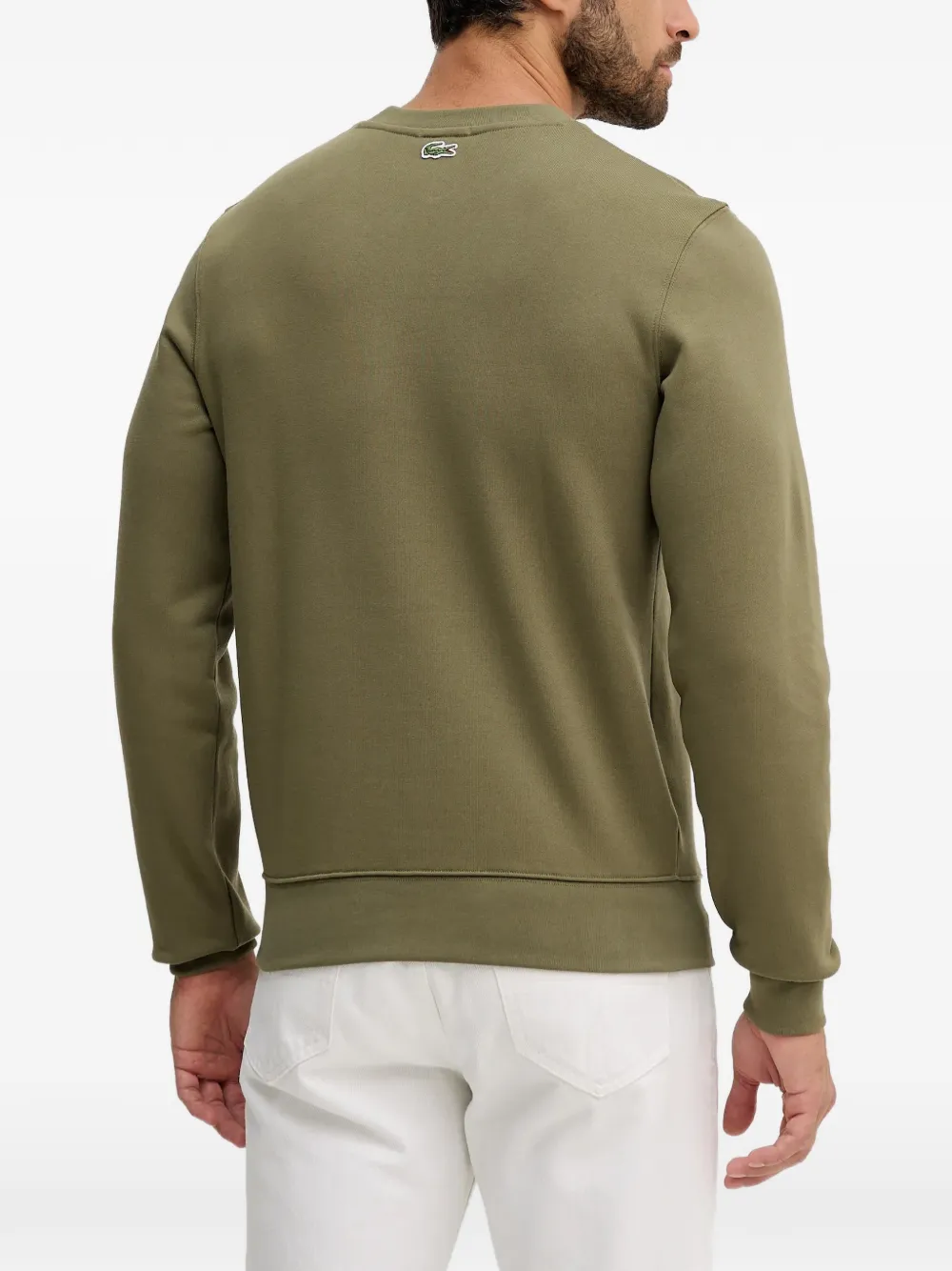 Lacoste Sweater met logo Groen