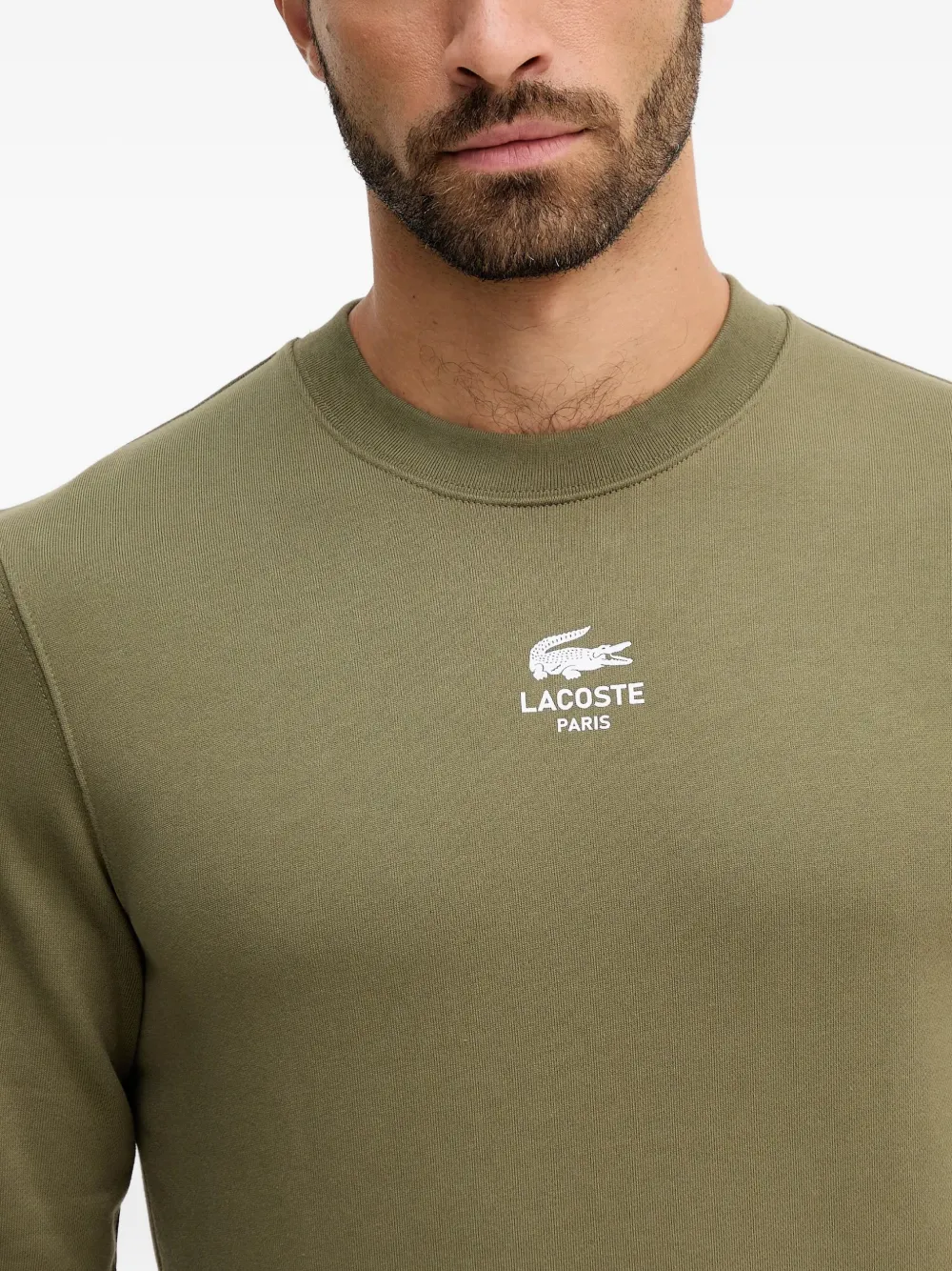 Lacoste Sweater met logo Groen