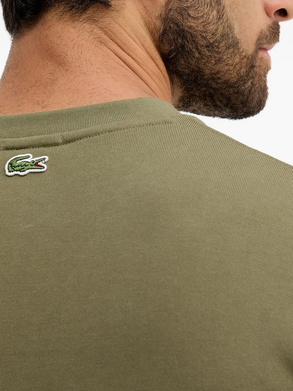 Lacoste Sweater met logo Groen
