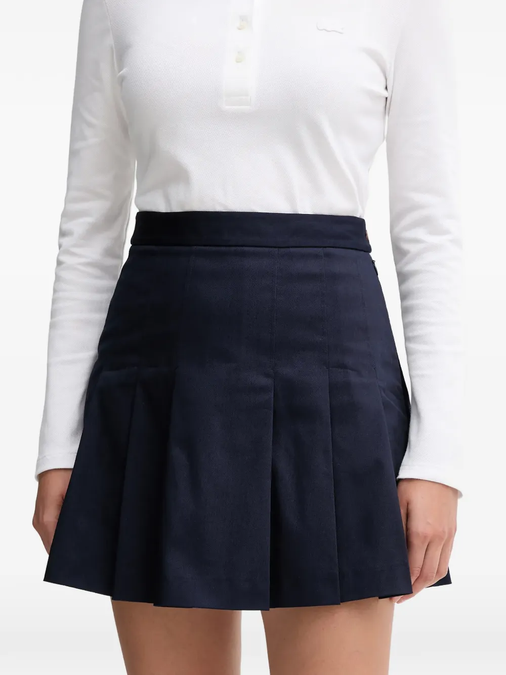  Lacoste Falda Corta Plisada - Azul 
