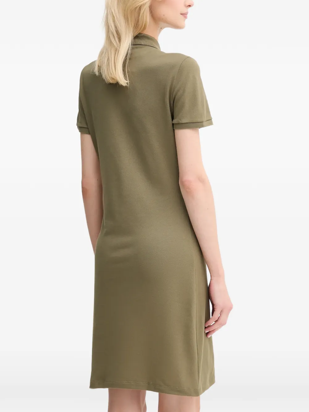  Lacoste Polo-collar Mini Dress - Green 