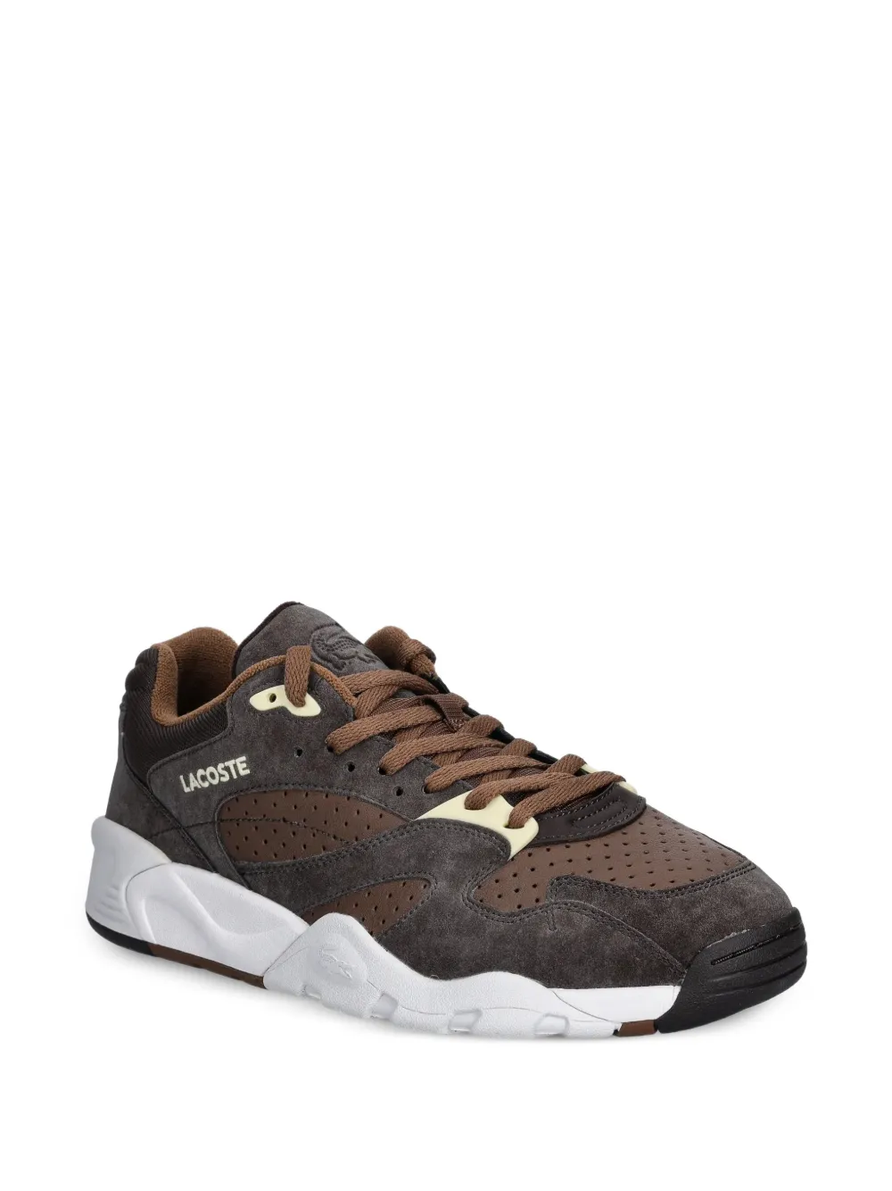 Lacoste Game geperforeerde sneakers Bruin