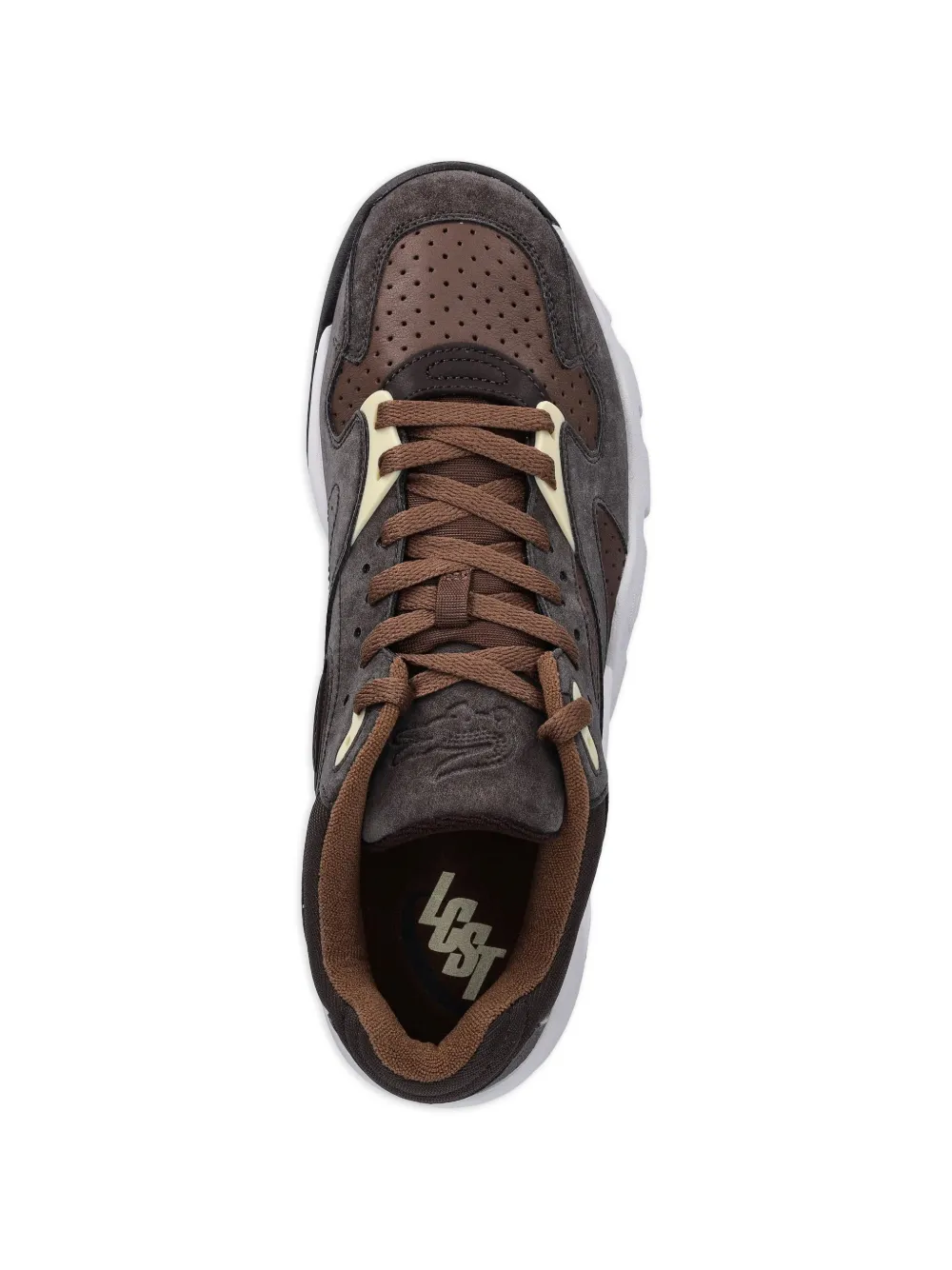 Lacoste Game geperforeerde sneakers Bruin