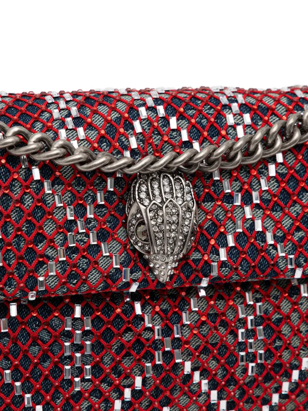 Kurt Geiger Chain-strap Cross Body Bag In Red