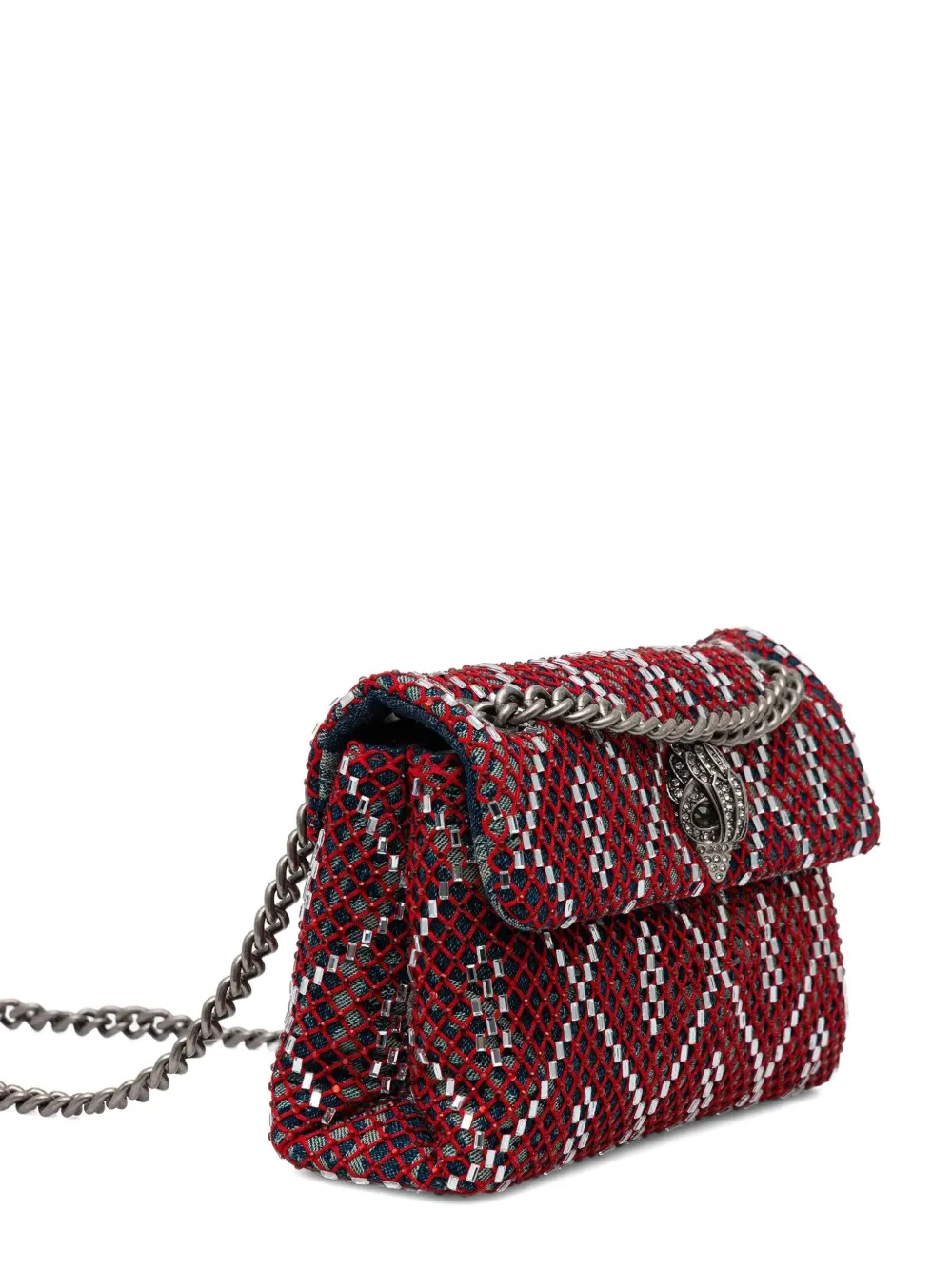 Kurt Geiger Chain-strap Cross Body Bag In Red