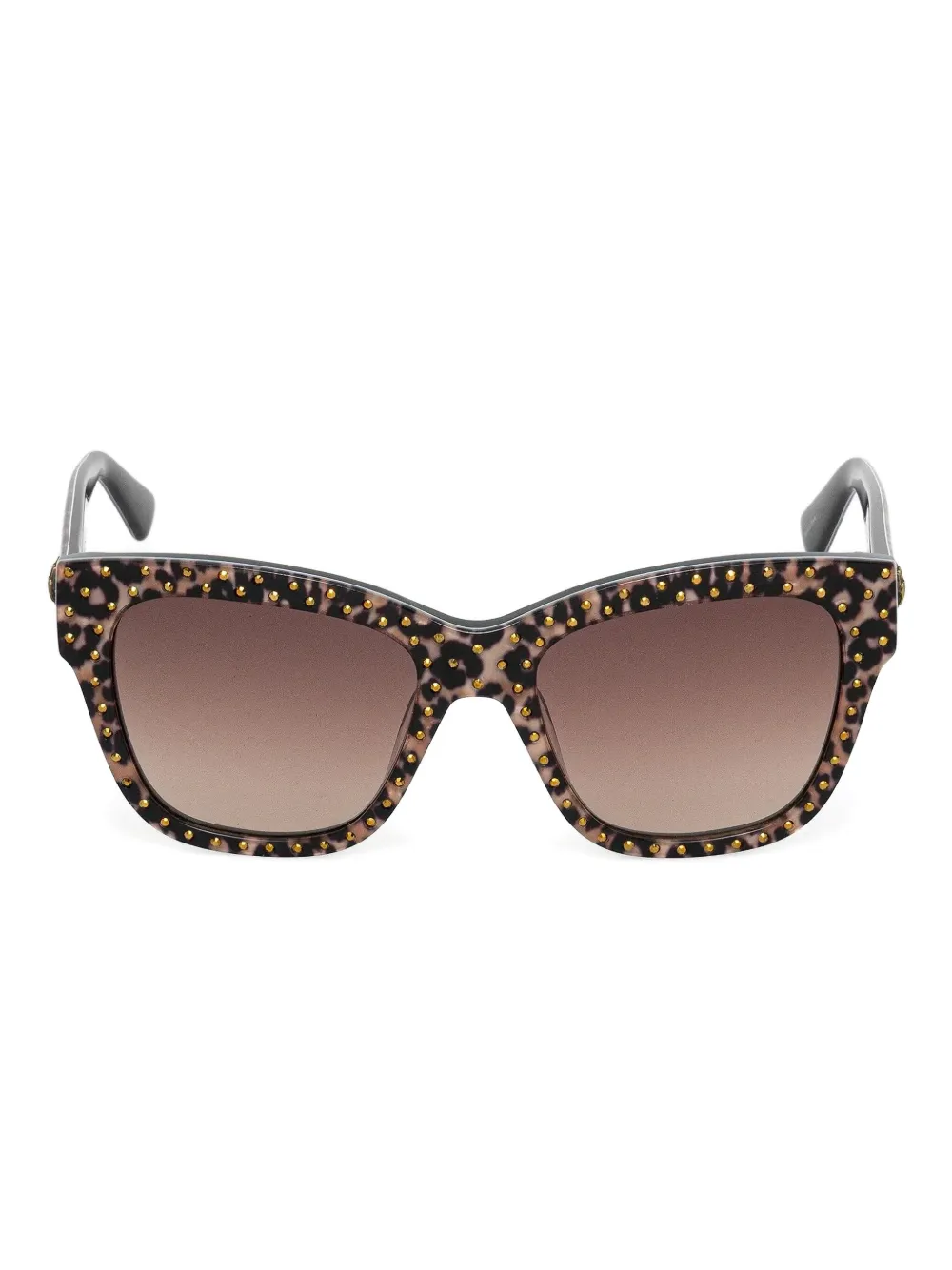 Kurt Geiger London leopard-print studded-embellishment sunglasses | Brown | Image 1