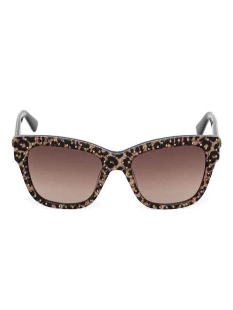 Kurt Geiger London leopard-print studded-embellishment sunglasses