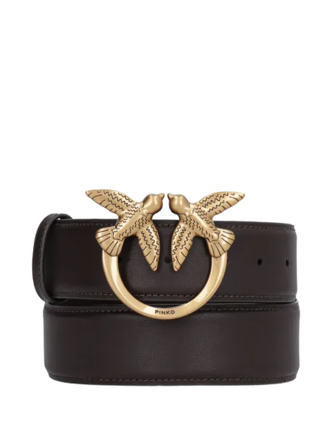 PINKO Love Birds leather belt
