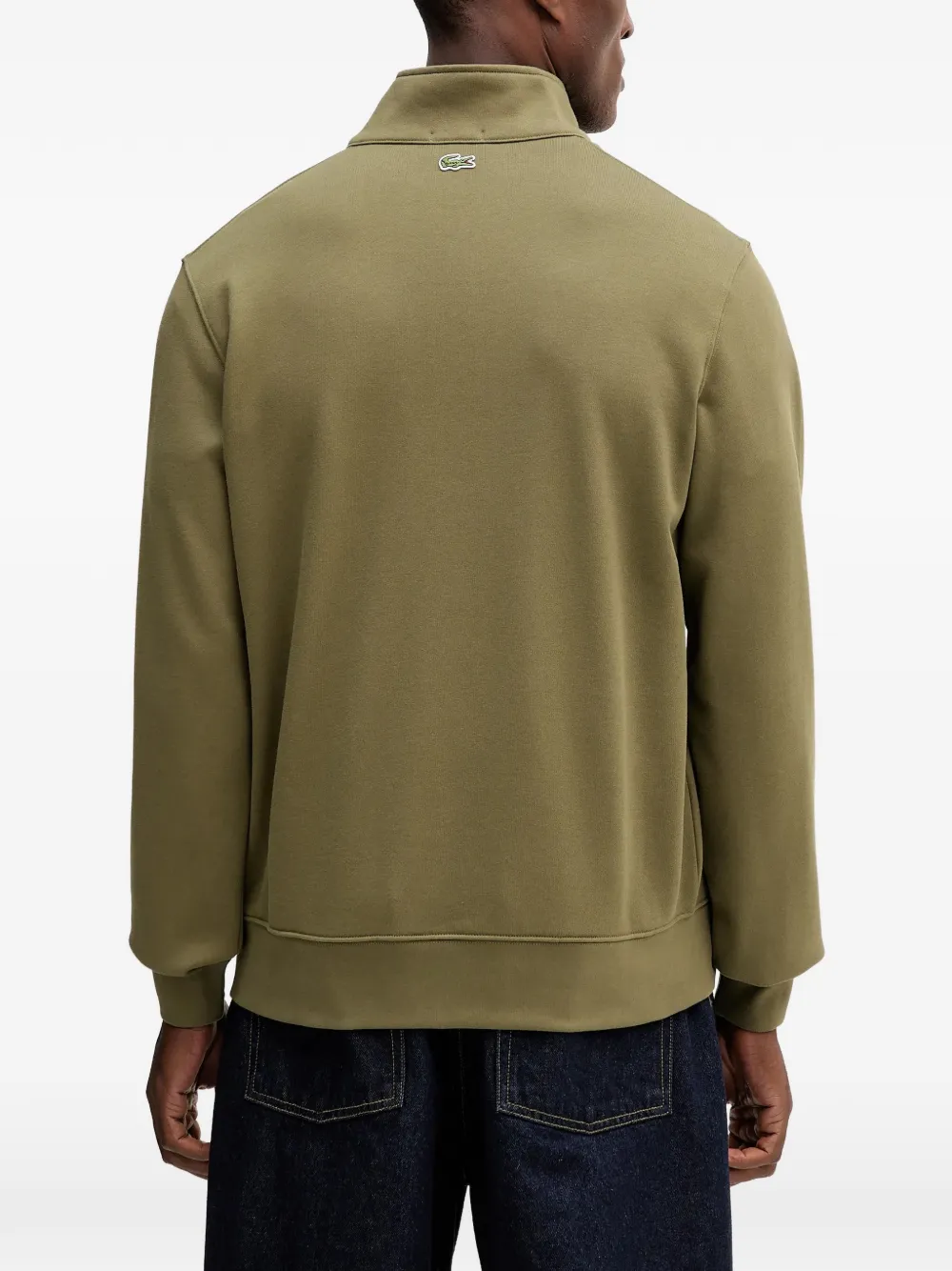 Lacoste Trui met halve rits Groen