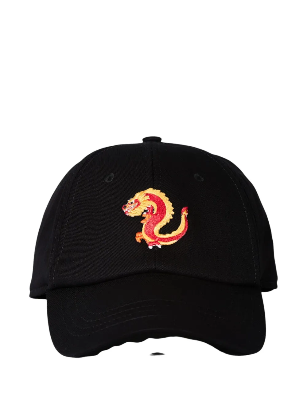 BEEFBAR dragon-embroidered baseball cap - Zwart