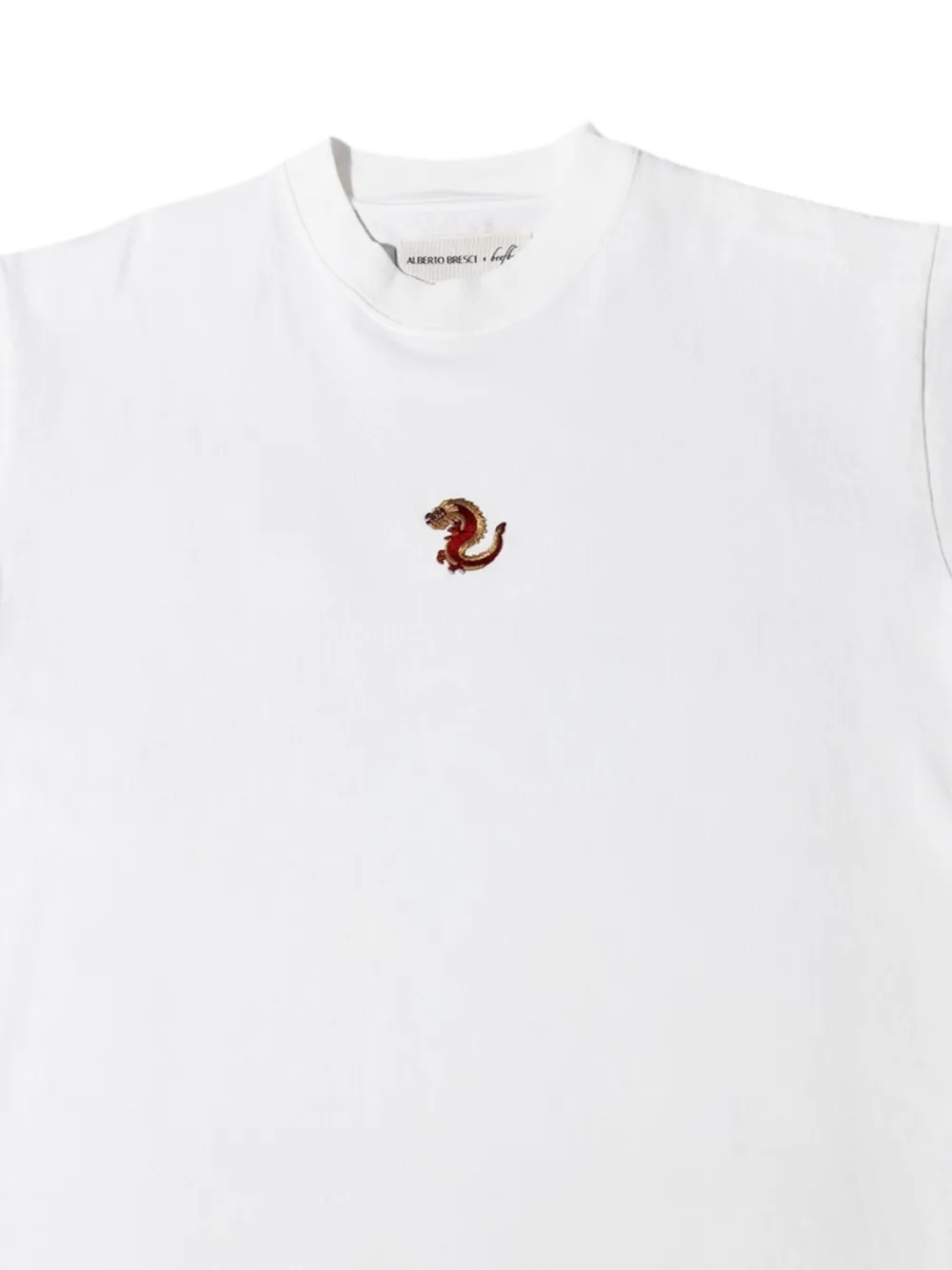 BEEFBAR dragon-embroidered T-shirt - Wit