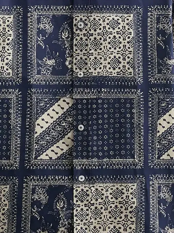 KITH バンダナプリント シャツ | ブルー | FARFETCH JP