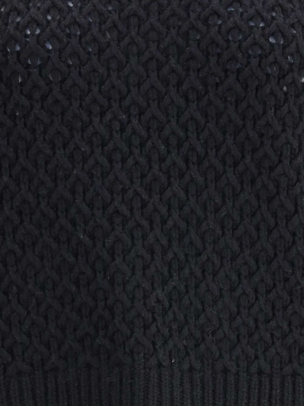 Bruno Manetti Textured Round-neck Sweater In Black