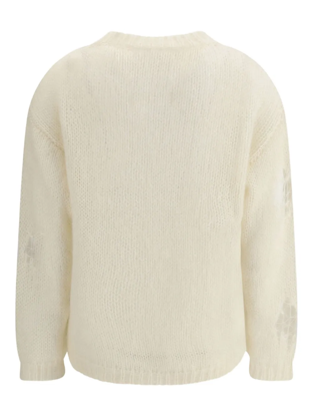 Fabiana Filippi Ripped-effect Sweater In Neutral