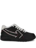 Off-White arrow-detail leather sneakers - Black
