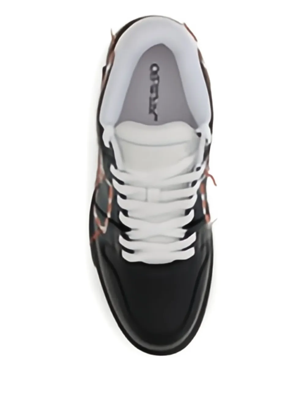 Off-White arrow-detail leather sneakers Black