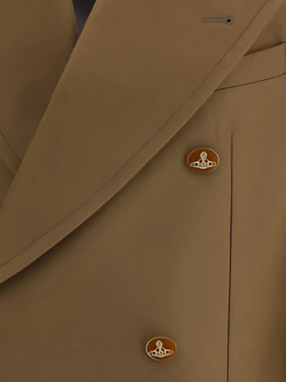 Vivienne Westwood Wollen jas met dubbele rij knopen Bruin