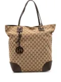 Gucci Pre-Owned 2016-2025 Large GG Canvas GG Charm tote bag - Brown