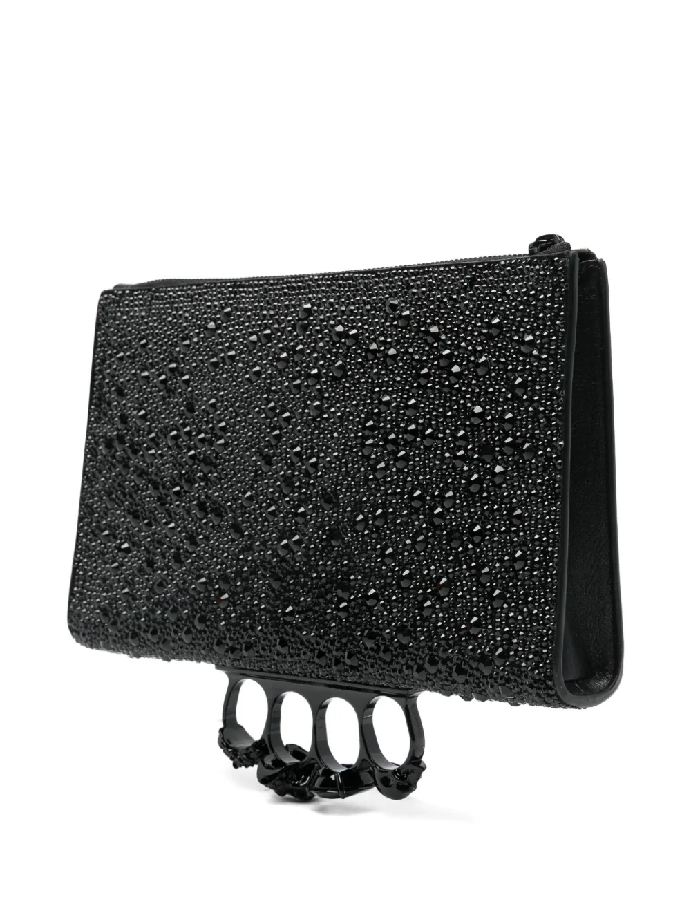 Alexander McQueen Skull Knuckle clutch Zwart