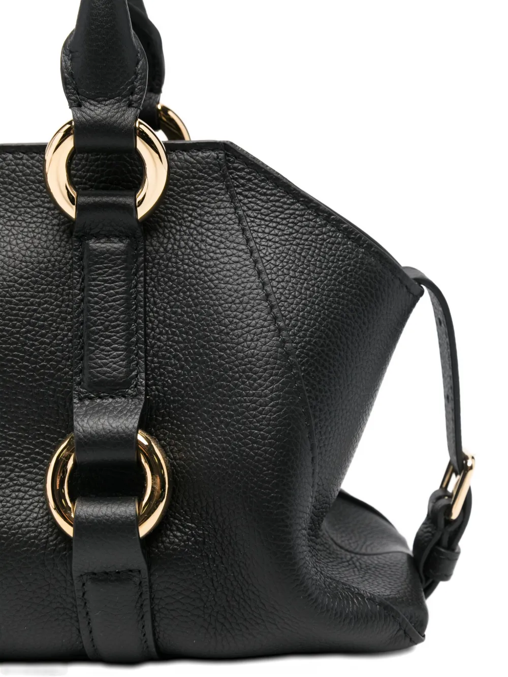 Alexander Mcqueen Small Farringdon Tote Bag In Black