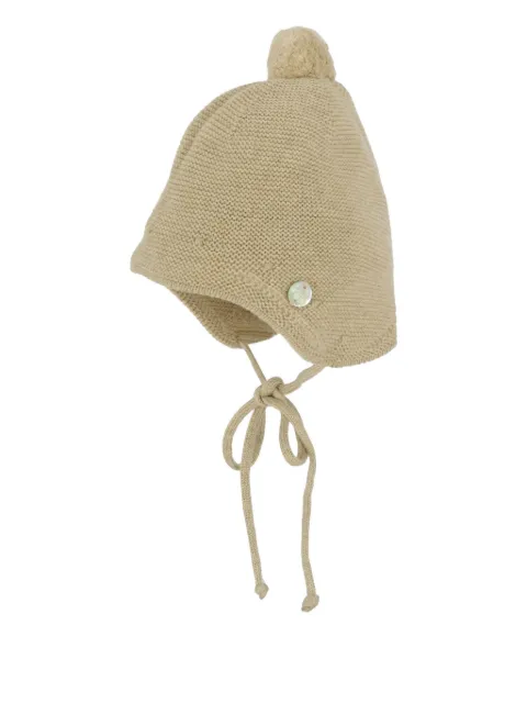 Paz Rodriguez pom-pom knitted hat