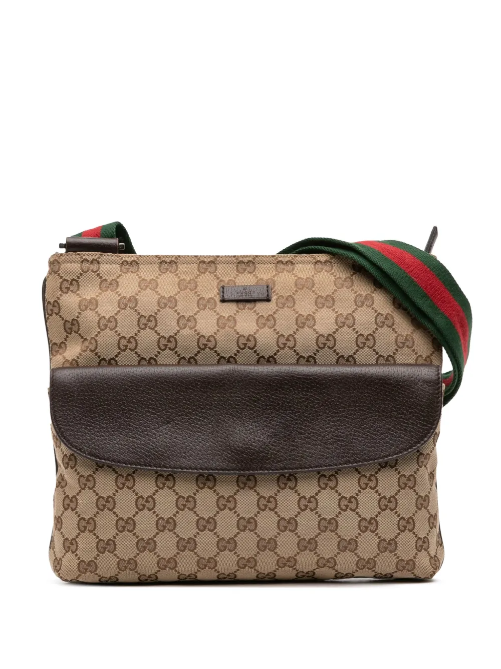 Gucci Pre-Owned 2016-2025 GG Canvas Web crossbody bag | Brown | Image 1