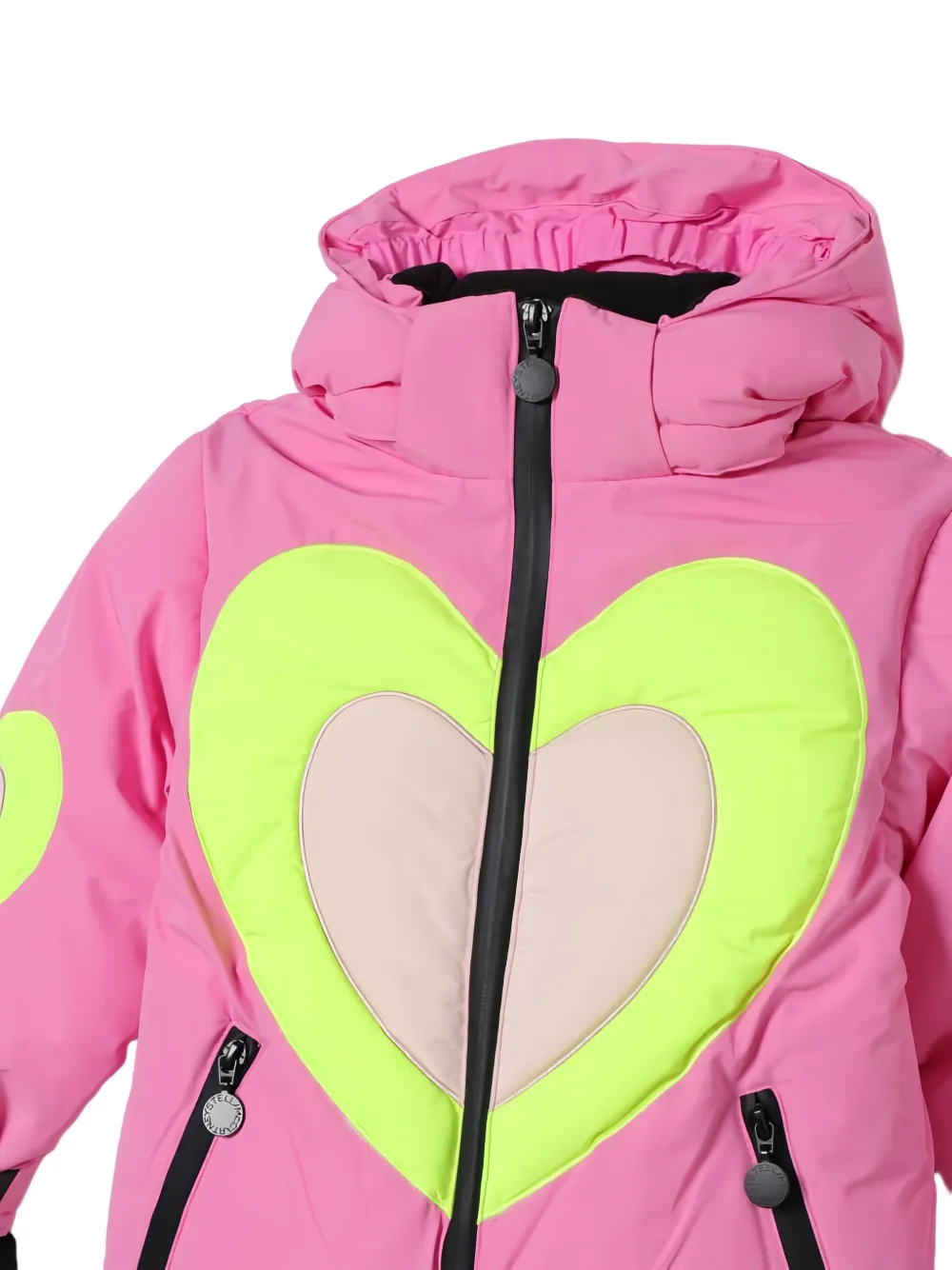 Stella McCartney Kids Jack met capuchon en hart Roze