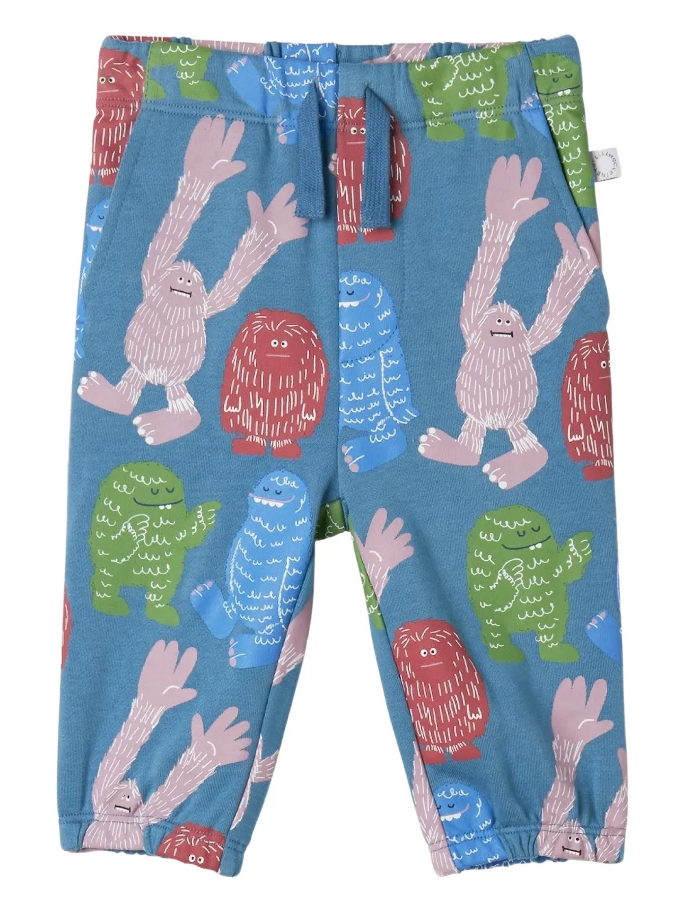 Stella McCartney Kids printed tracksuit bottoms - Blu