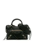 Balenciaga Pre-Owned 2014 Mini Embossed Calfskin Motocross Classic City satchel - Black