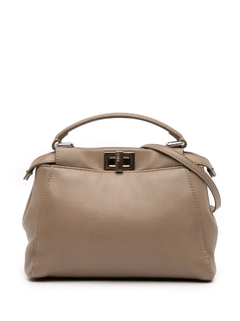 Fendi Pre-Owned 2000-2010 Mini Leather Iconic Peekaboo satchel