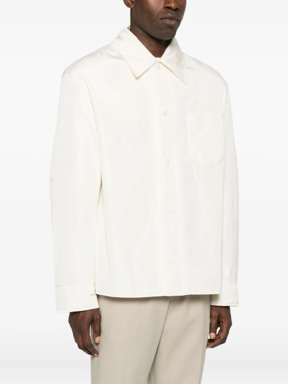 Ami Alexandre Mattiussi Button-down Overshirt In White