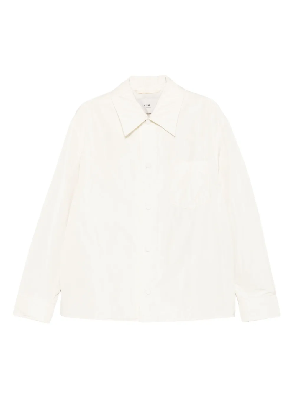 AMI Paris button-down overshirt | Neutrals | Image 1