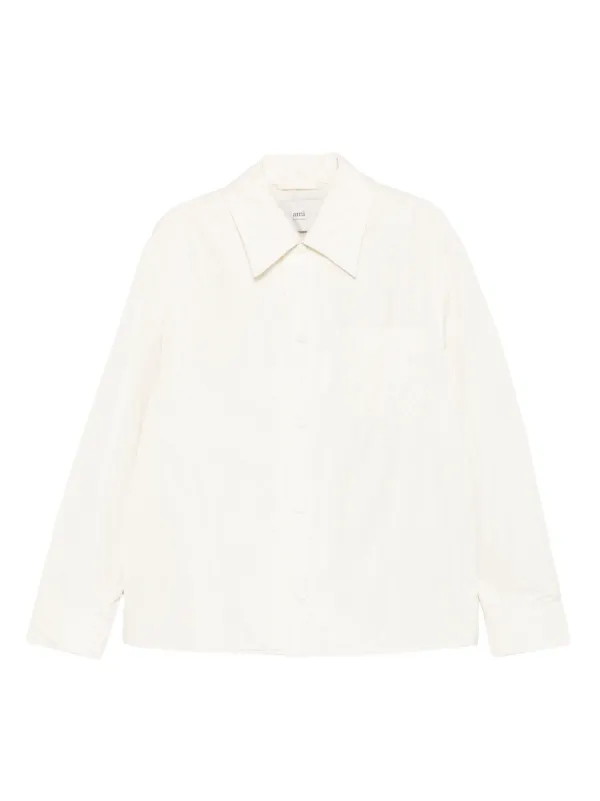 【月末セール5/31まで】AMI PARIS アイボリーシャツ クリーニング済み AMI Paris ボタン シャツ | ニュートラル | FARFETCH JP