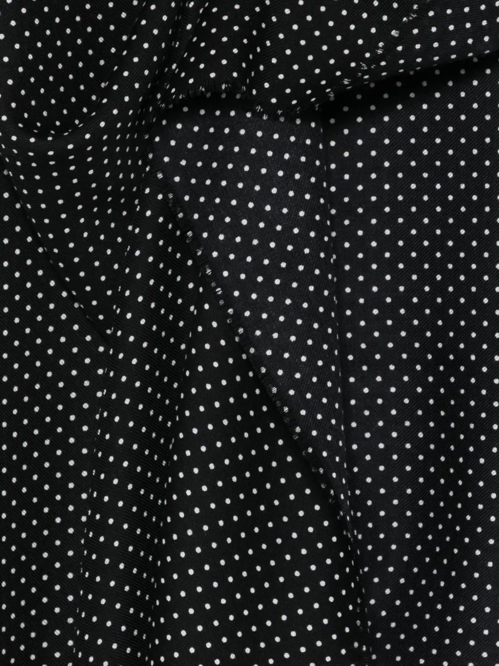 Cenere GB polka-dot scarf - Zwart