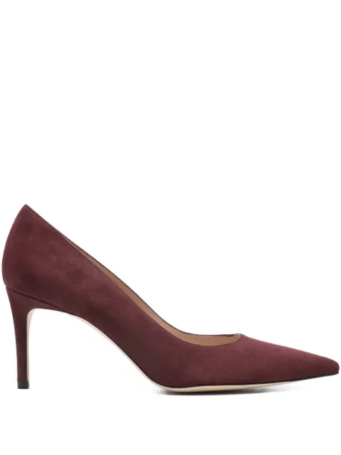 Stuart Weitzman pointed-toe suede pumps