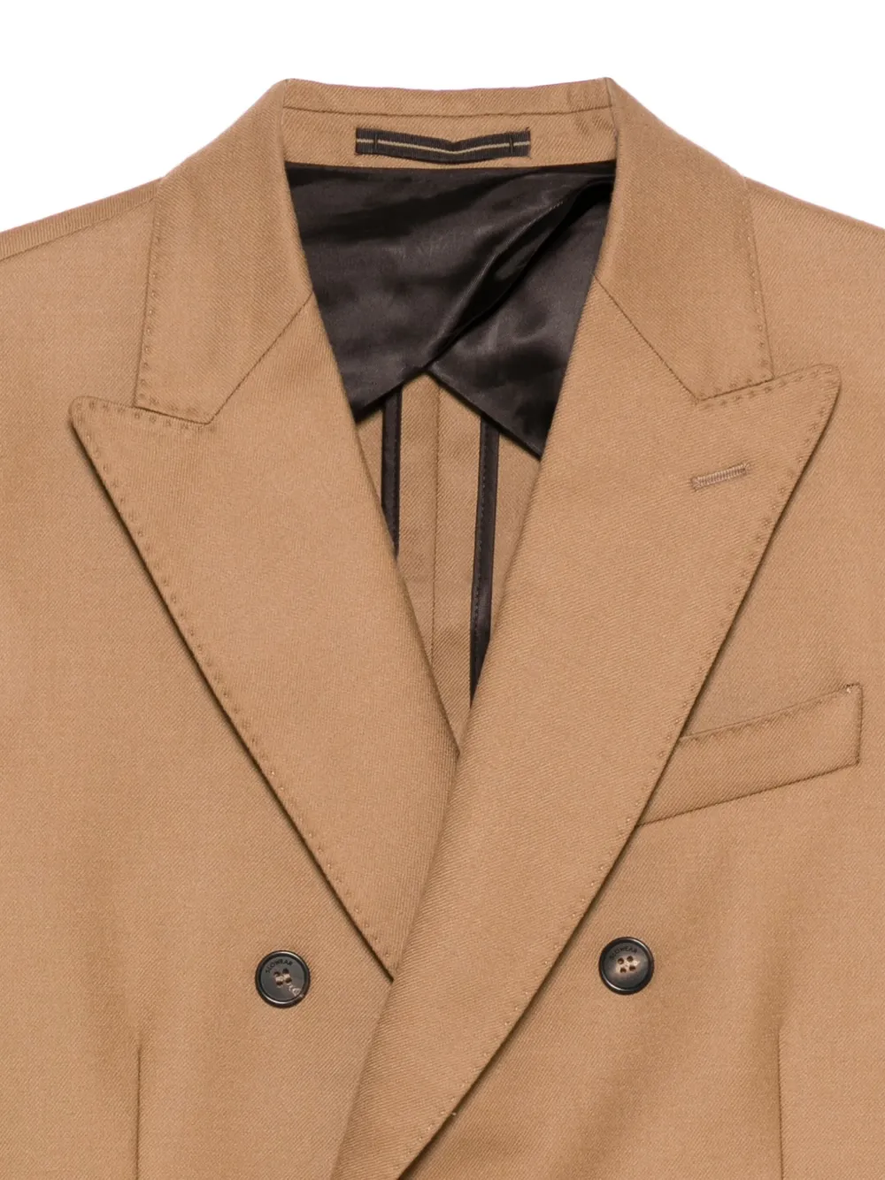 Incotex Double-breasted Blazer In Brown