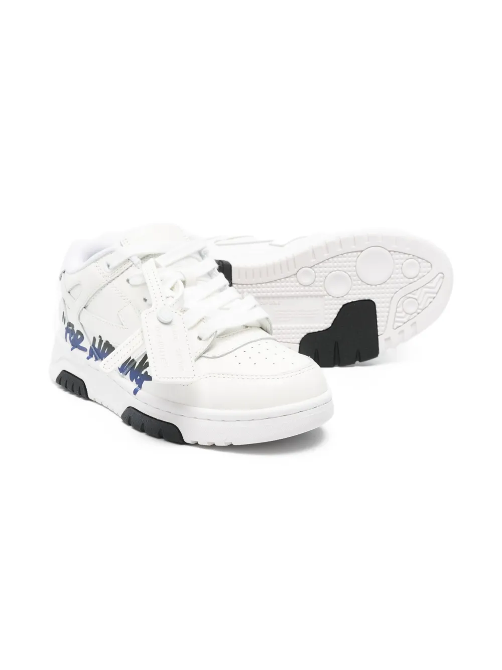 Off-White Kids Sneakers met print Wit