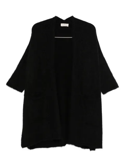 Bruno Manetti brushed-finish open-front coat