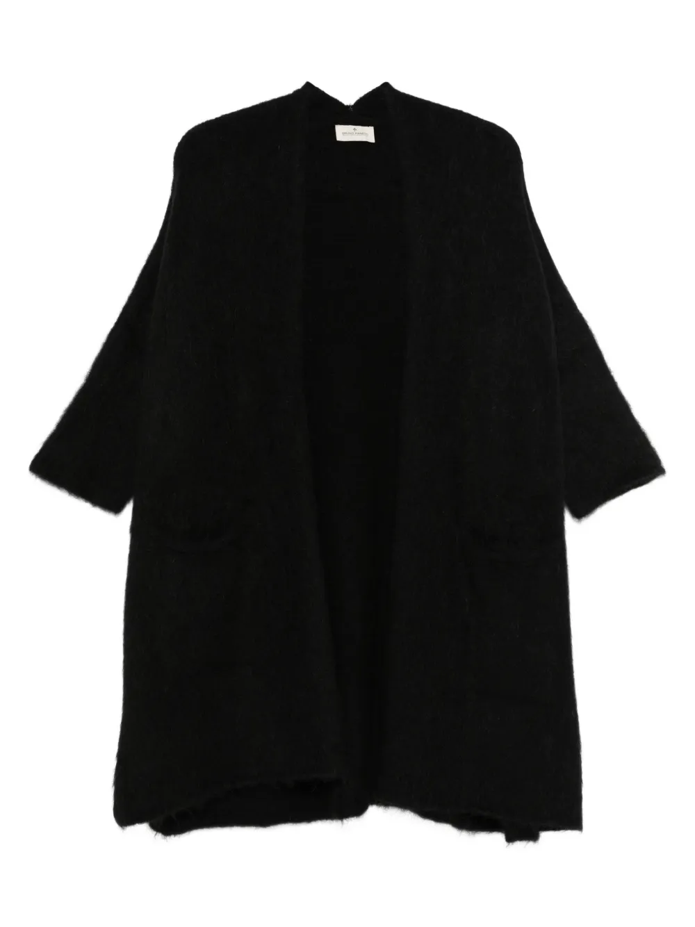 Bruno Manetti brushed-finish open-front coat | Black | Image 1