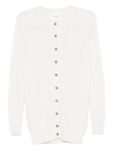 Lisa Yang cable-knit button cardigan