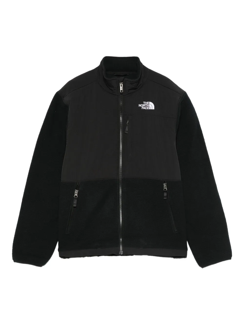 The North Face Kids ジップアップ フリースコート - ブラック The North Face Kids ジップアップ フリースコート - ブラック