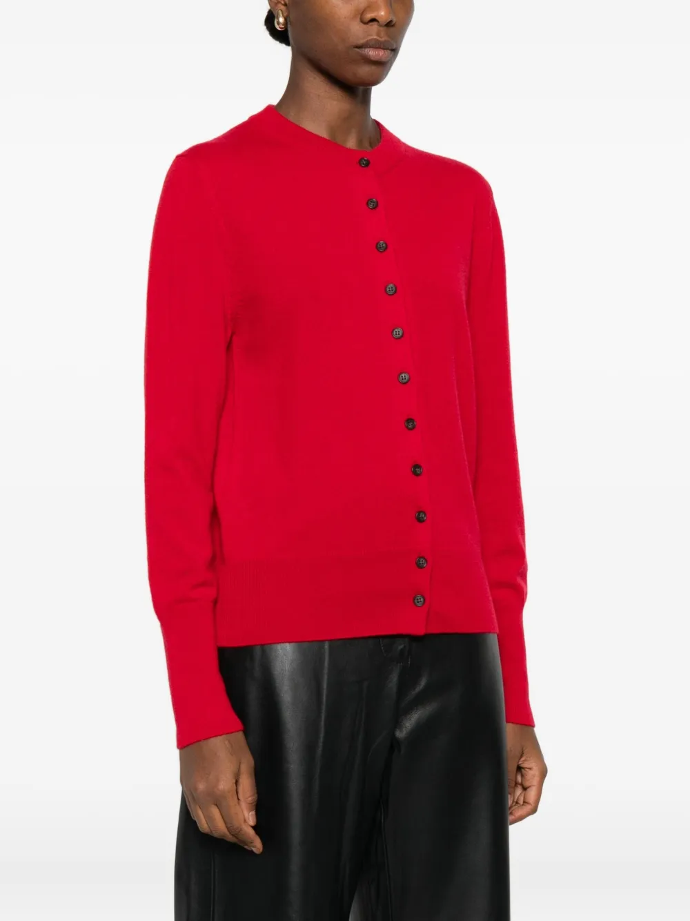 Lisa Yang Button-front Cardigan In Red