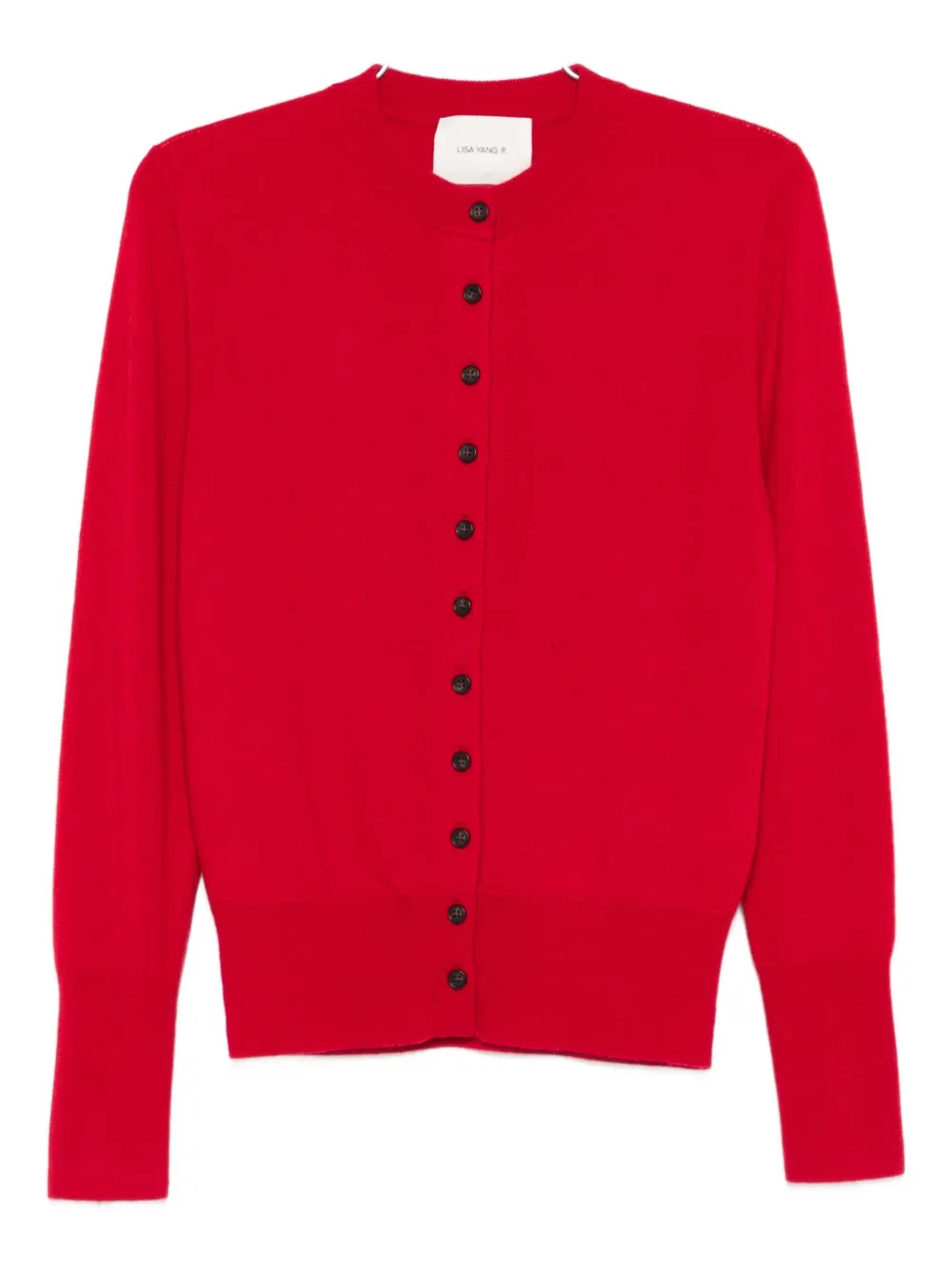 Lisa Yang Button-front Cardigan In Red