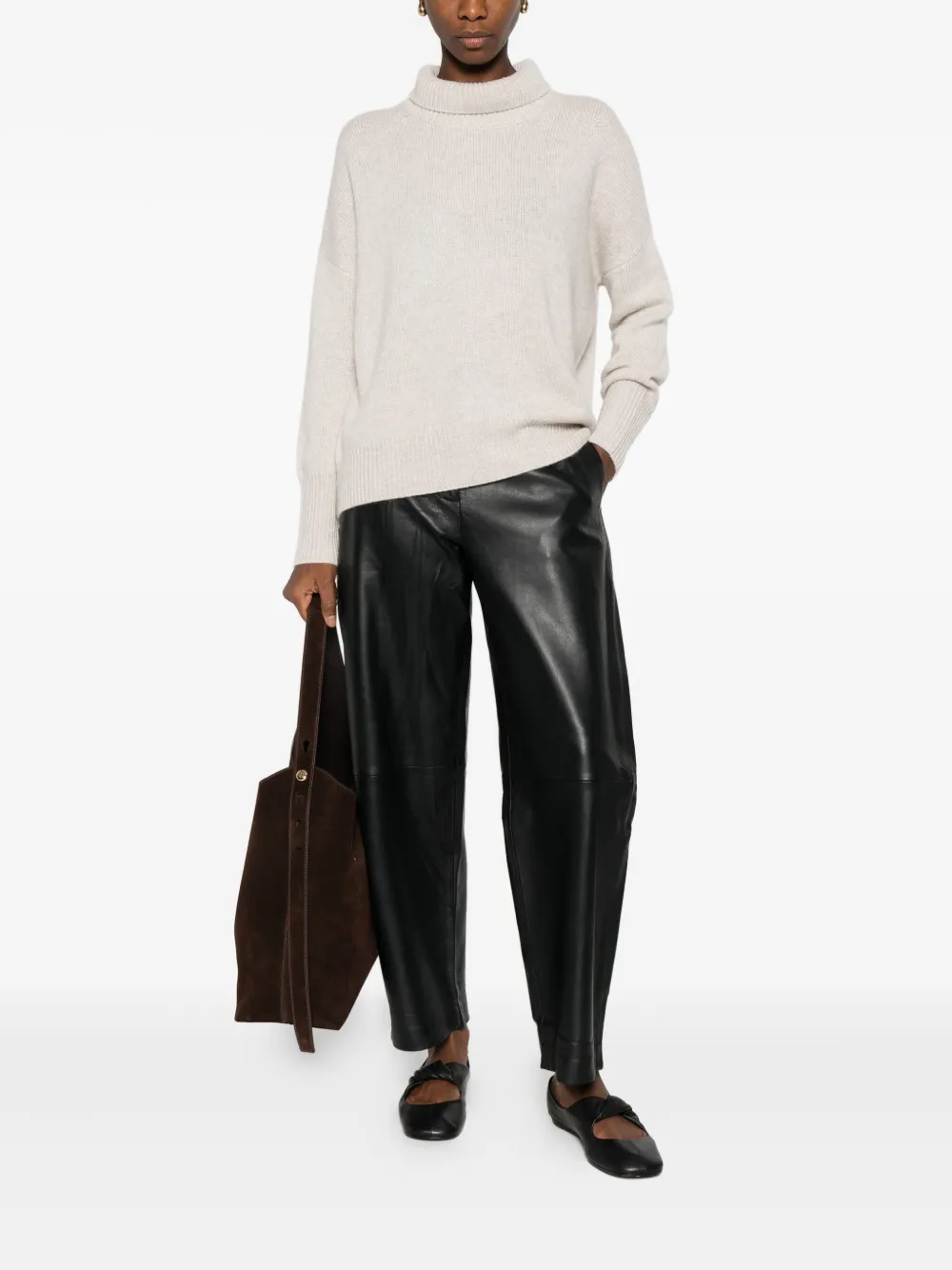 Lisa Yang High-neck Sweater In Neutral