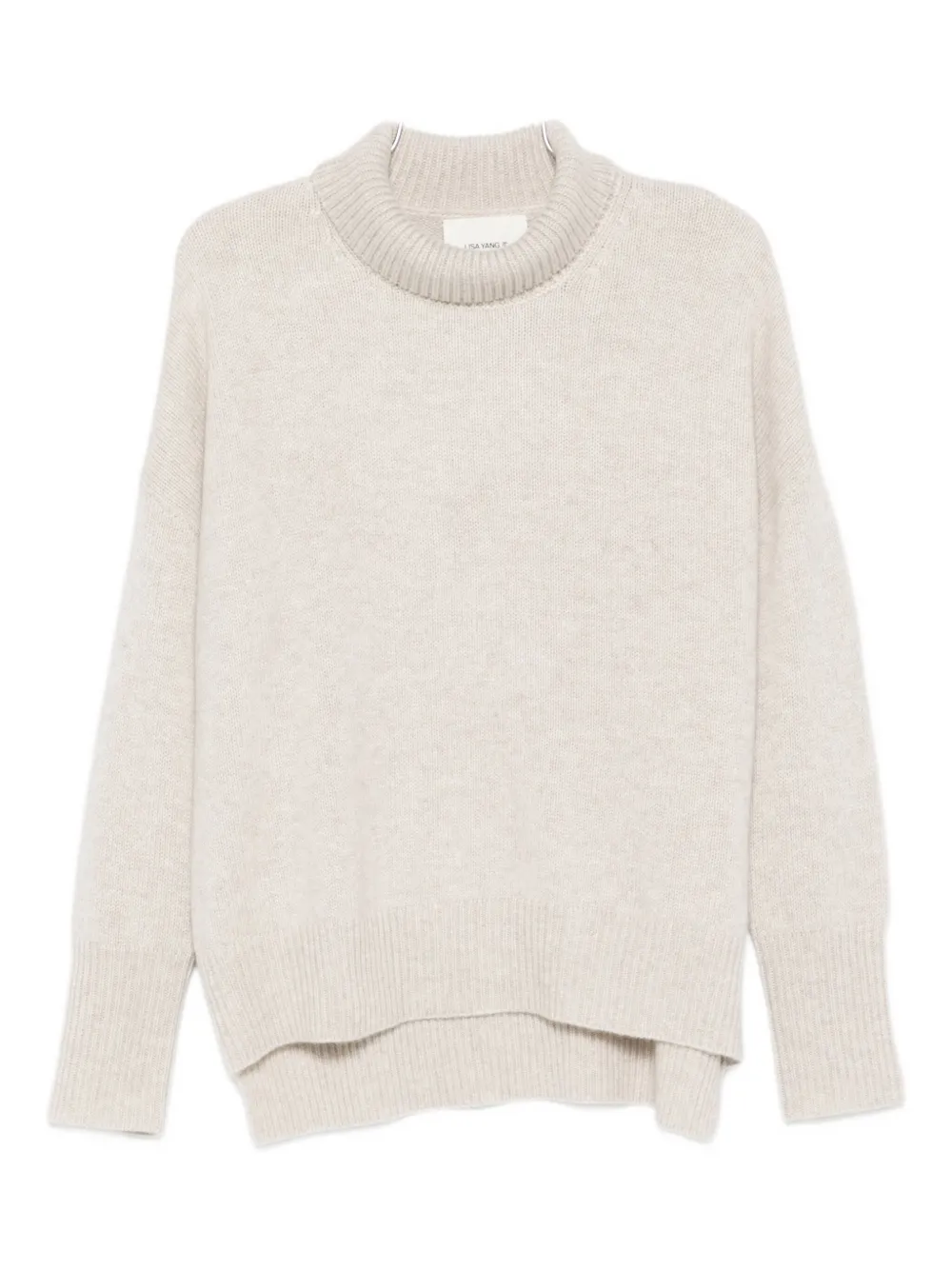 Lisa Yang High-neck Sweater In Neutral