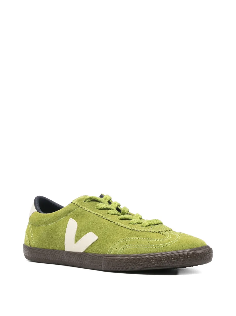 VEJA V-logo suede sneakers Green
