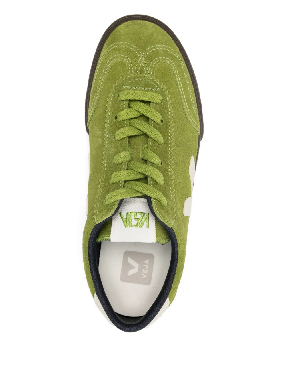 VEJA V-logo suede sneakers Green