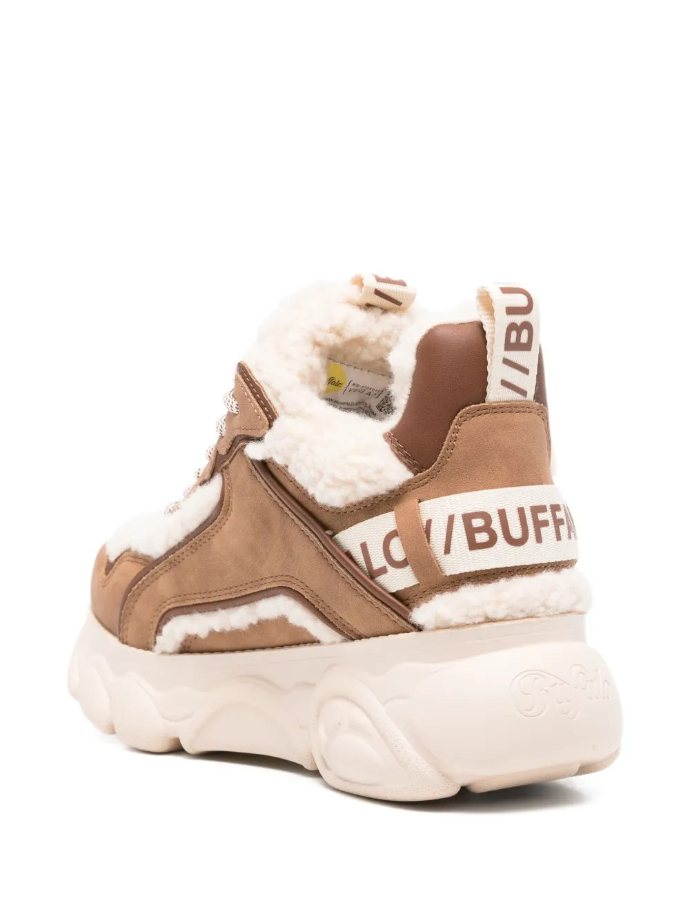 Buffalo CDL Chai lammy sneakers met plateauzool Beige