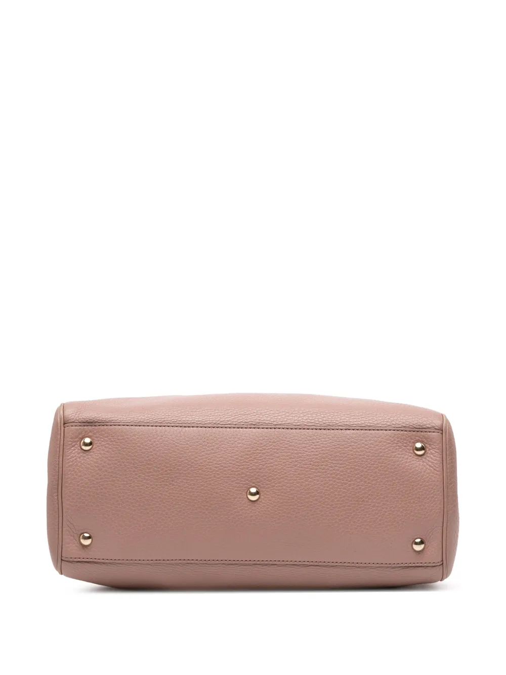 Pre-owned Gucci 2016-2025 Medium Calfskin Bamboo Shopper Satchel In Pink